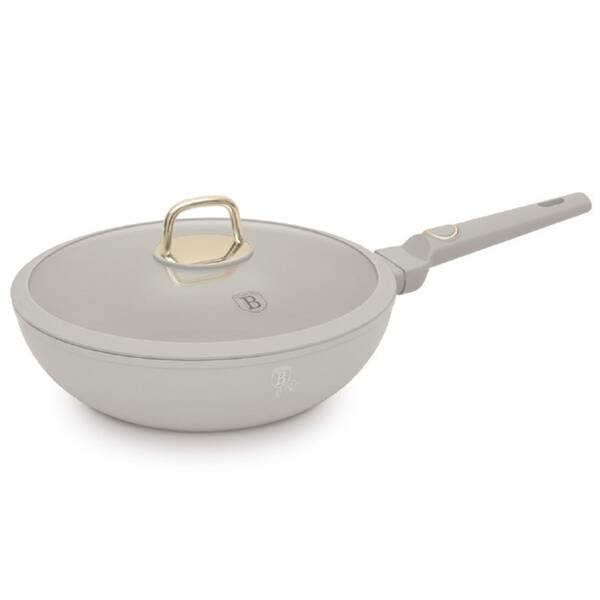 Pánev WOK Berlinger Haus BH-8064, 28 cm, poklice bílá

