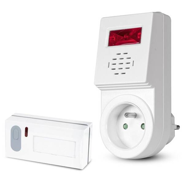 Zvonek bezdrátový Elektrobock BZ3-1S se spínanou zásuvkou 
