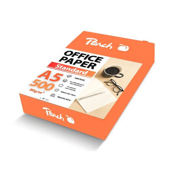 Papíry do tiskárny Peach Standard A5 80g - 500 listů 

