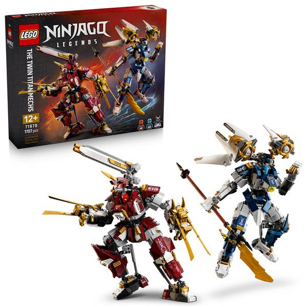 Stavebnice LEGO® NINJAGO® 71870 Dvojice titánských robotů 

