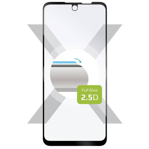 Tvrzené sklo FIXED Full-Cover na Motorola Moto G71 černé

