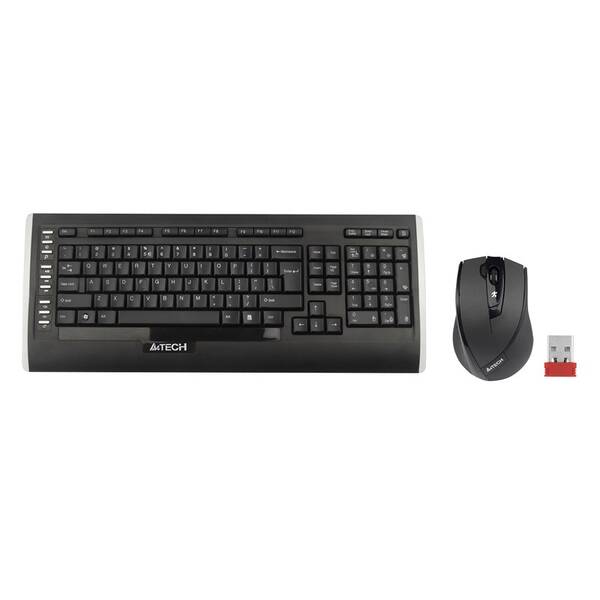 Klávesnice s myší A4Tech 9300F, CZ/US černá

