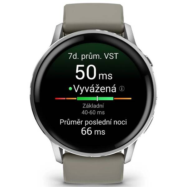Chytré hodinky Garmin Venu 4 - 45 mm stříbrné/šedé


