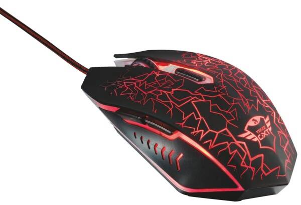 Myš Trust GXT 105 Izza Illuminated černá

