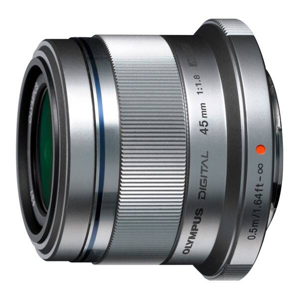 Objektiv Olympus ET-M4518 stříbrný

