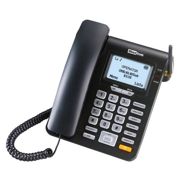 Domácí telefon MaxCom MM28D černý


