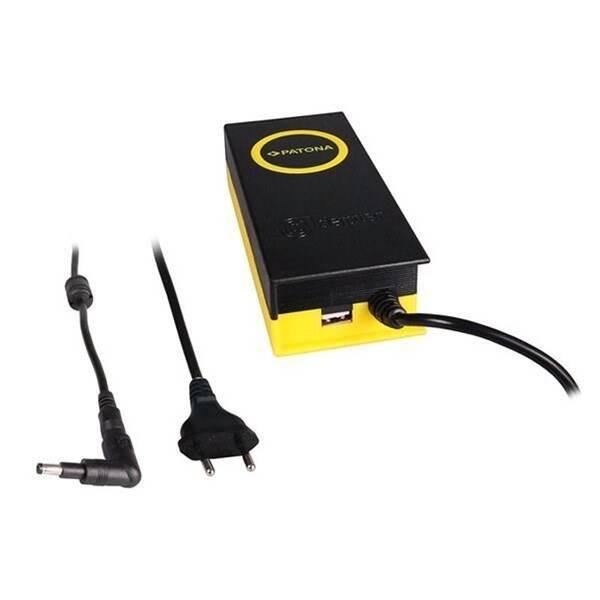 Napájecí adaptér PATONA pro notebooky, 19,5V, 4,7A, 90W, konektor 4,8x1,7mm, výstup USB 

