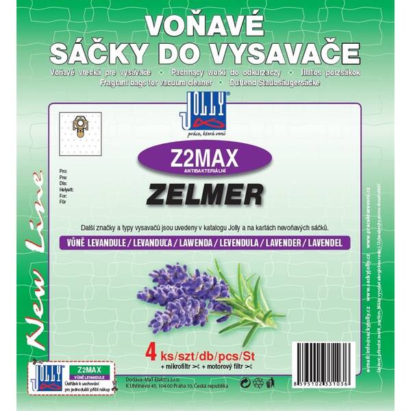 Sáčky do vysavače Jolly MAX Z 2 lavender perfume (4 ks) 

