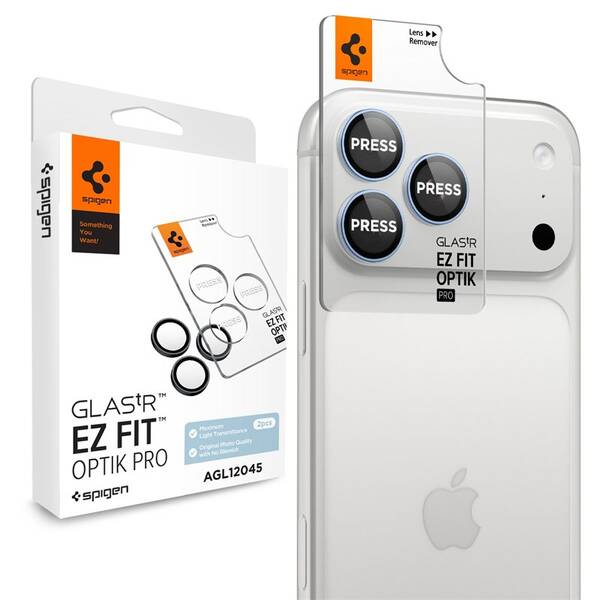 Tvrzené sklo Spigen tR EZ Fit Optik Pro na Apple iPhone 18 Pro Max/18 Pro (2 ks) modré


