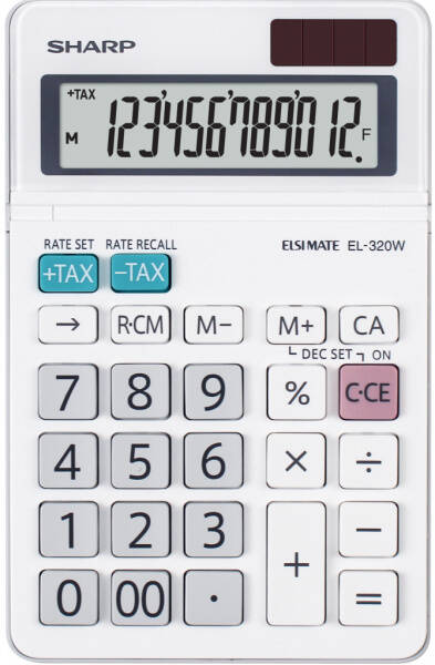 Kalkulačka Sharp EL-320W bílý

