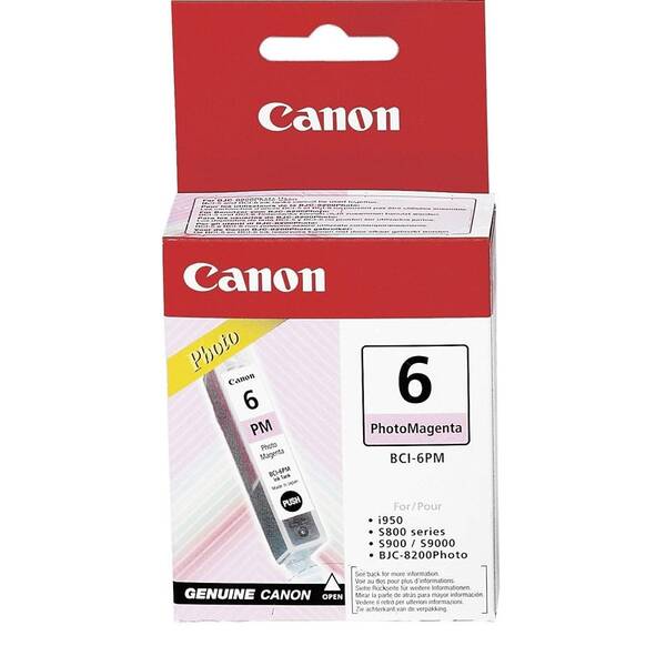 Inkoustová náplň Canon BCI-6PM, 210 stran - foto purpurová 

