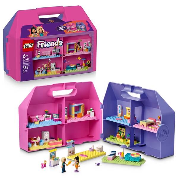 Stavebnice LEGO® Friends 42697 Kreativní kufřík a domek pro panenky 

