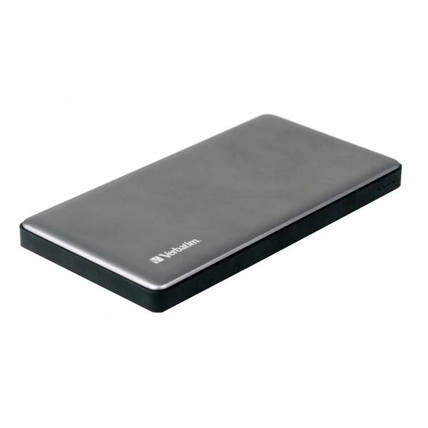 Powerbanka Verbatim 10000 mAh, USB-C PD, QC 3.0 stříbrná

