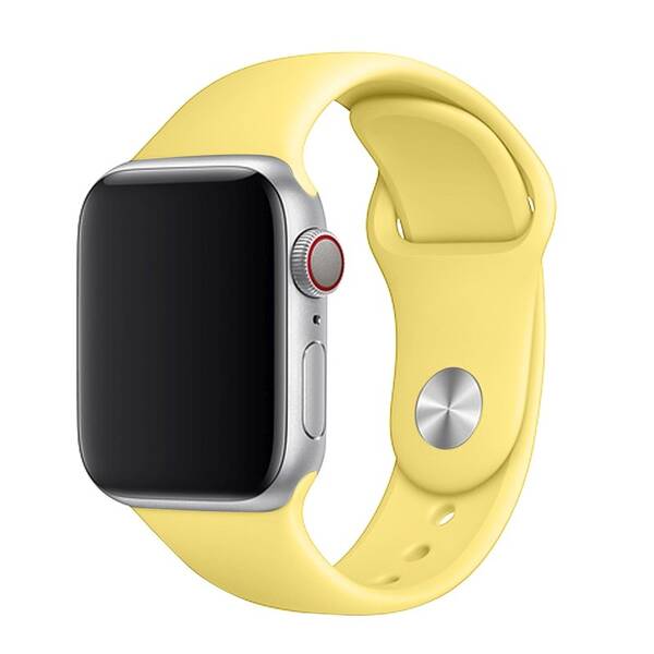 Řemínek FIXED Silicone Strap na Apple Watch 42/44/45/49 mm žlutý

