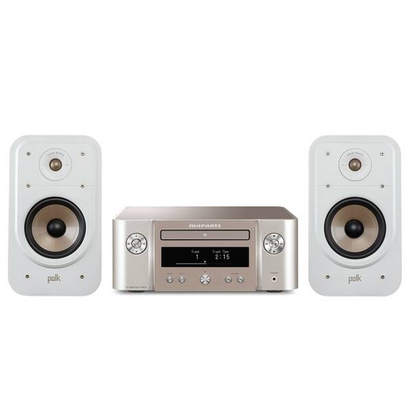 Mikrosystém MARANTZ MCR612 DAB +  repro Polk S20E-WH stříbrný/zlatý

