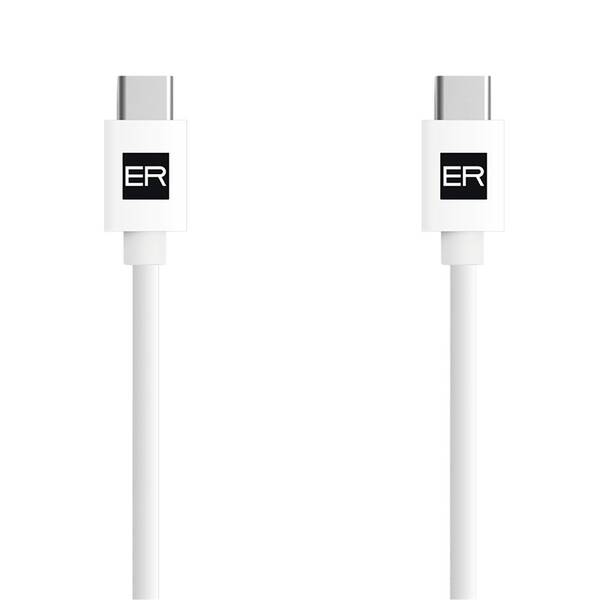Kabel ERPOWER USB-C/USB-C 3A 60W - 2 m bílý

