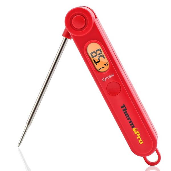 Teploměr do masa ThermoPro TP-03B červený

