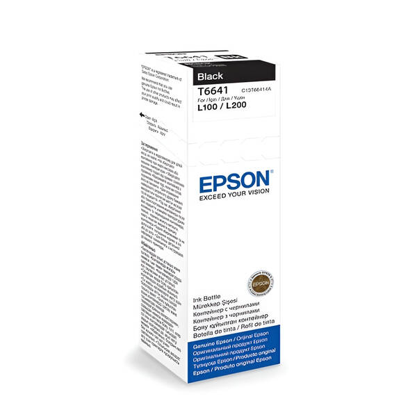 Inkoustová náplň Epson T6641, 70 ml černá

