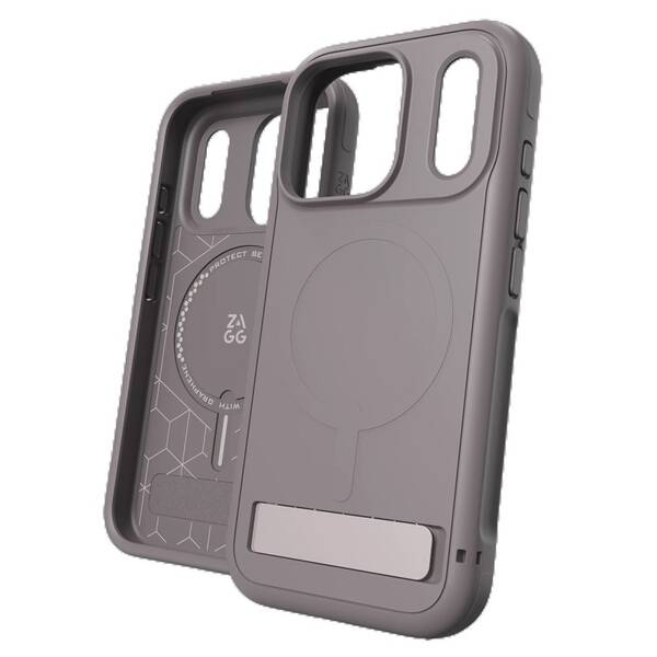 Kryt na mobil ZAGG Sedona Snap Kickstand na Apple iPhone 18 Pro / 17 Pro šedý

