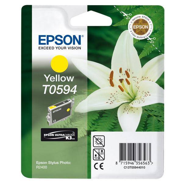 Inkoustová náplň Epson T0594, 13 ml žlutá

