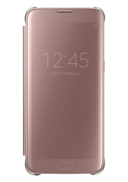 Pouzdro na mobil flipové Samsung na Galaxy S7 (EF-ZG930CZ) růžové

