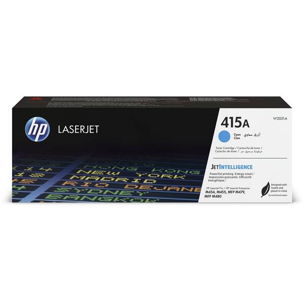 Toner HP 415A, 2 100 stran azurový

