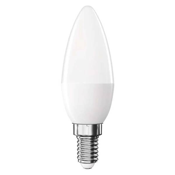 Žárovka LED EMOS Classic svíčka, E14, 4,2W, studená bílá 


