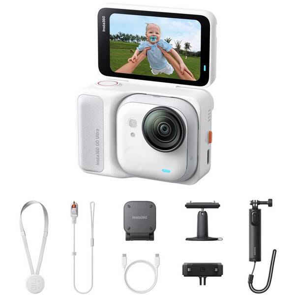 Outdoorová kamera Insta360 GO Ultra Creator Bundle bílá


