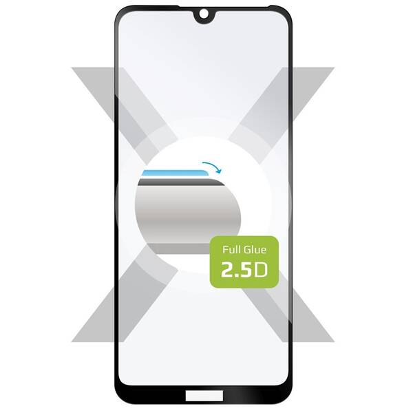 Tvrzené sklo FIXED Full-Cover na Honor 8A/Huawei Y6 (2019)/Y6s černé

