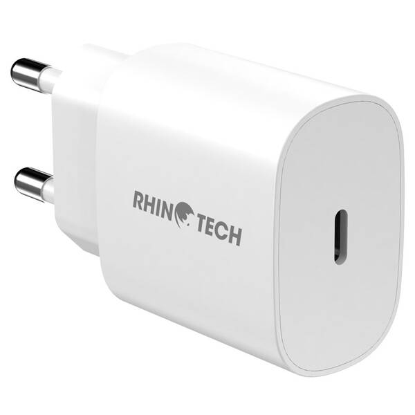 Nabíječka do sítě RhinoTech 25W USB-C PD bílá

