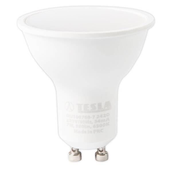 Žárovka LED Tesla Lightning GU10, 7W, studená bílá 

