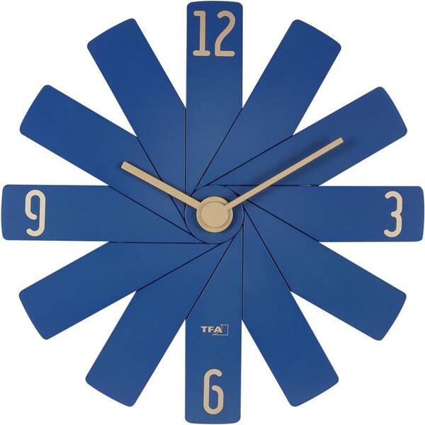 Nástěnné hodiny TFA TFA 60.3020.06 CLOCK IN THE BOX modré


