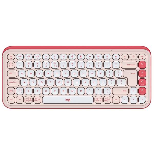 Klávesnice Logitech POP ICON, US layout růžová

