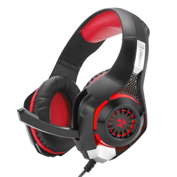 Headset Connect IT CHP-4510 černý/červený

