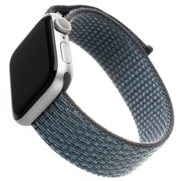 Řemínek FIXED Nylon Strap na Apple Watch 42/44/45/49 mm - temně šedý 

