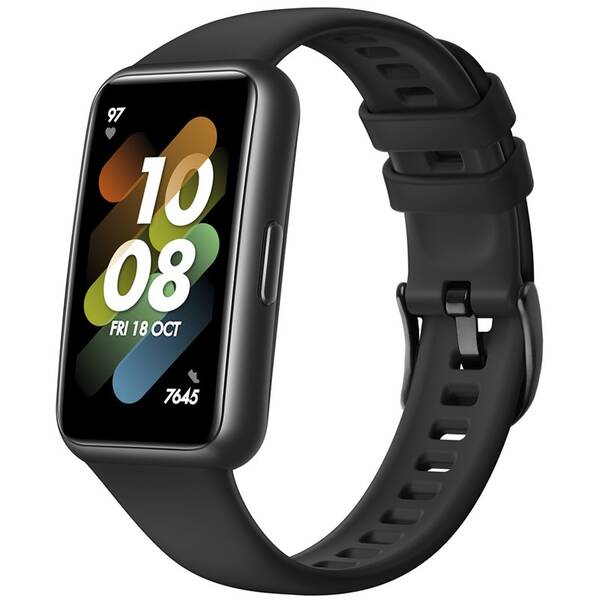 Řemínek FIXED Silicone Strap na Huawei Band 7 černý

