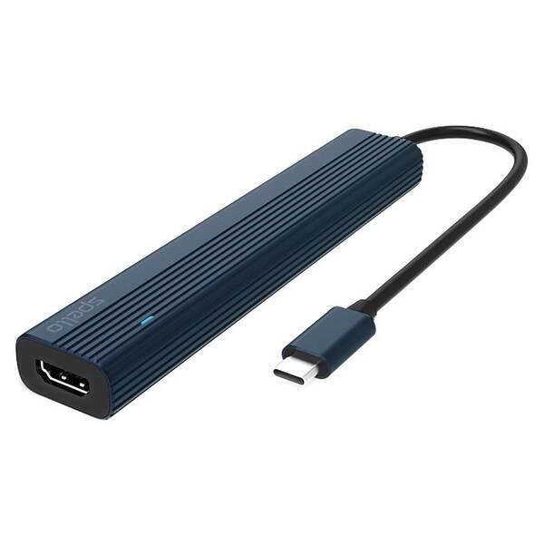 USB Hub Spello by Epico 7in1 USB-C Slim černý

