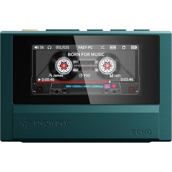HiFi přenosný digitální přehrávač FiiO SNOWSKY ECHO 8GB zelený

