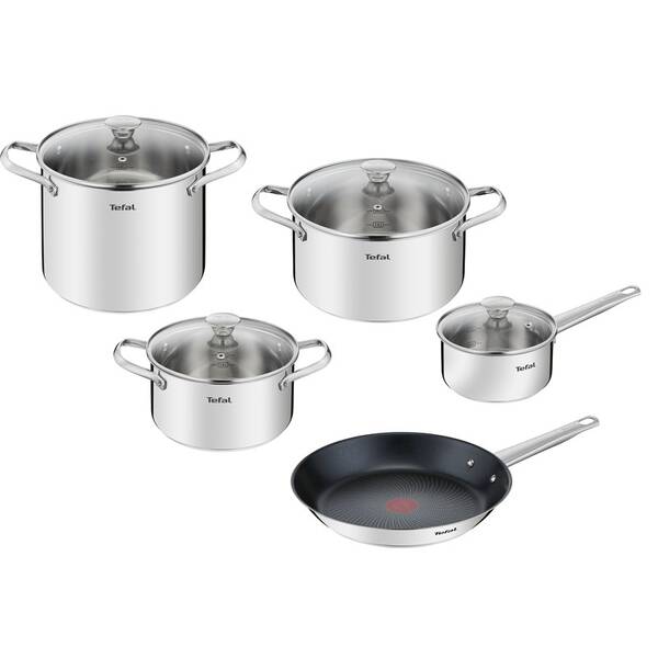 Sada nádobí Tefal B922S955, 9 ks nerez

