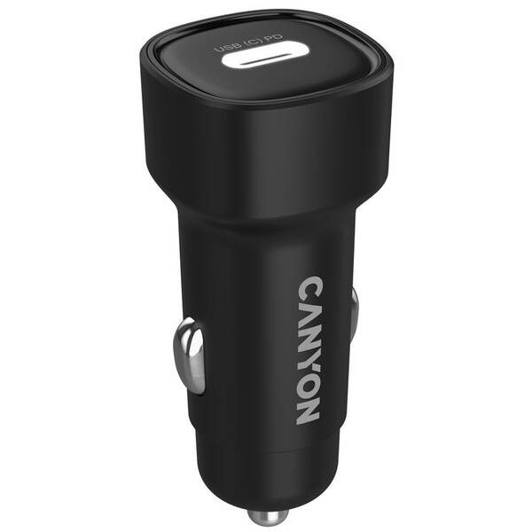 Adaptér do auta Canyon OnDrive 30 PD 30W USB-C černý

