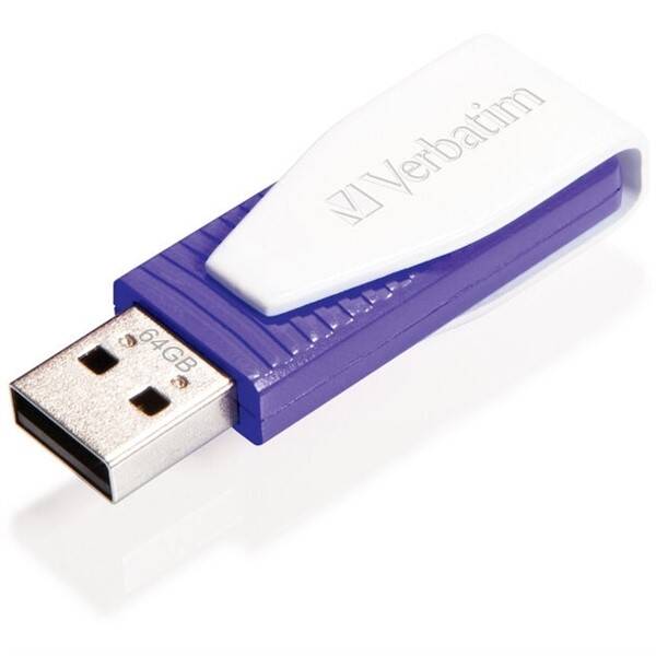 USB Flash Verbatim Swivel 64GB fialový

