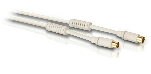 Koaxiální kabel Philips 3 m bílý

