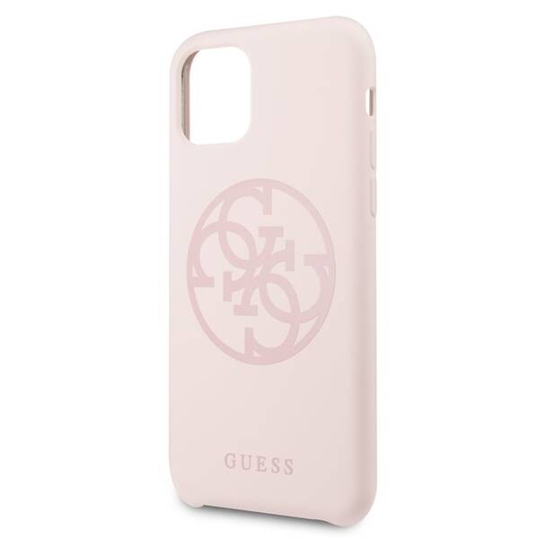 Kryt na mobil Guess 4G Tone on Tone na Apple iPhone 11 růžový

