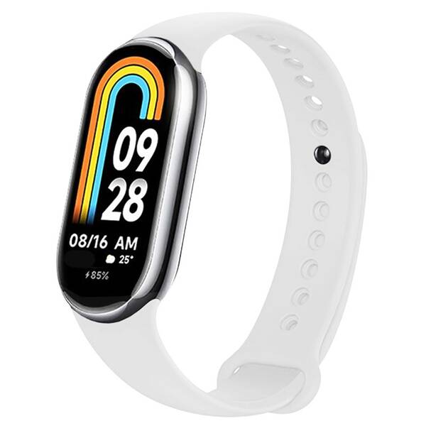 Řemínek FIXED Silicone Strap na Xiaomi Smart Band 10/9/8 bílý

