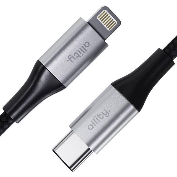 Kabel Allity AUC-01, 27W, USB-C/Lightning, 1m černý

