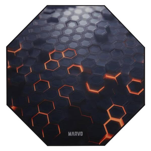 Podložka pod židli Marvo GM03, 1100 × 1100 × 2 mm černá

