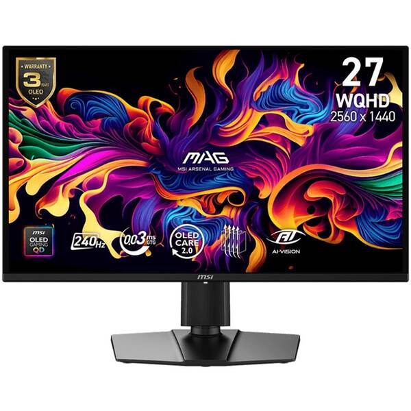 Herní monitor MSI MAG 274QP QD-OLED X24 černý

