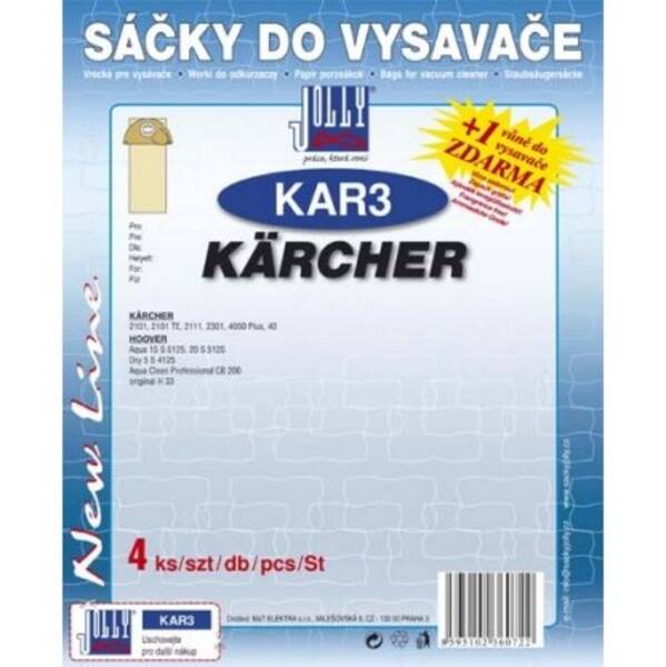 Sáčky do vysavače Jolly KAR 3 (4 ks) 

