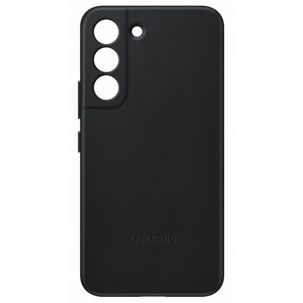 Kryt na mobil Samsung Leather Cover na Galaxy S22 černý

