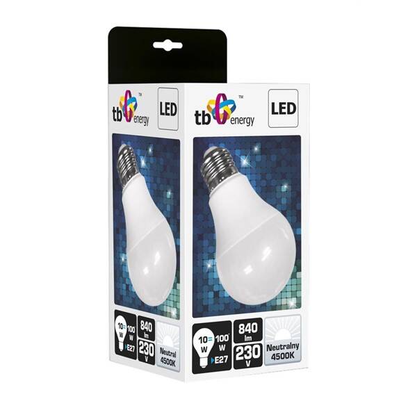 Žárovka LED TB Energy E27, 230V, 10W, Neutrální bílá 

